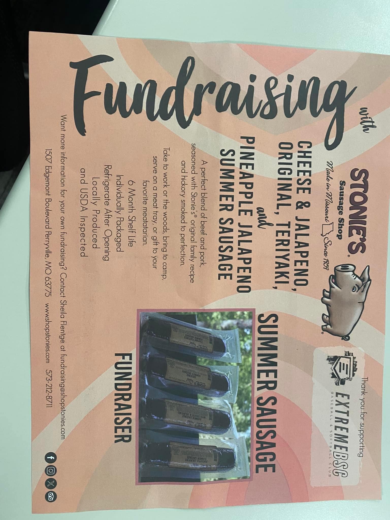 Coco’s softball team has a new fundraiser this year (this one I’m excited for)! Stonie’s beef sticks or summer sausages lots of flavors to choose from. The summer sausages are $10 each and the beef sticks are $1 each or a mixed carton for $24.  These will be great stocking stuffers, snacks for kids, sports, work, charcuterie boards, get togethers etc.  perfect for the upcoming holidays!! Orders/money due 12/2 and delivery will be 2 weeks later.  You can Venmo me, PayPal or cash.  Let me know if you want some!!! Michael Scott